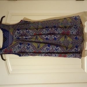 My Michelle multi colored dress w lace back